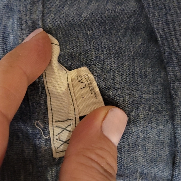 women's blue/grey long sleeved top - Picture 3 of 3